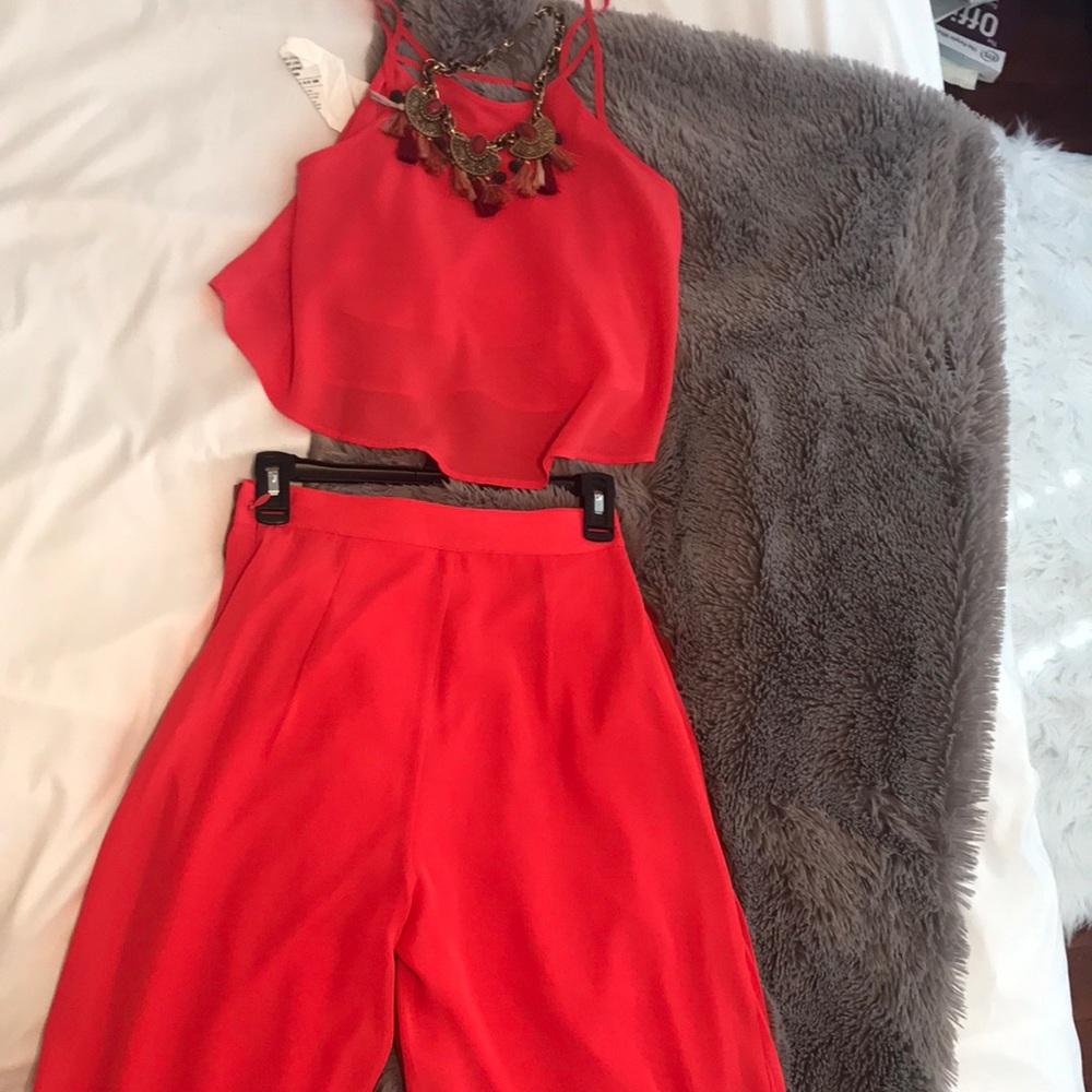 Bebe wide pants set